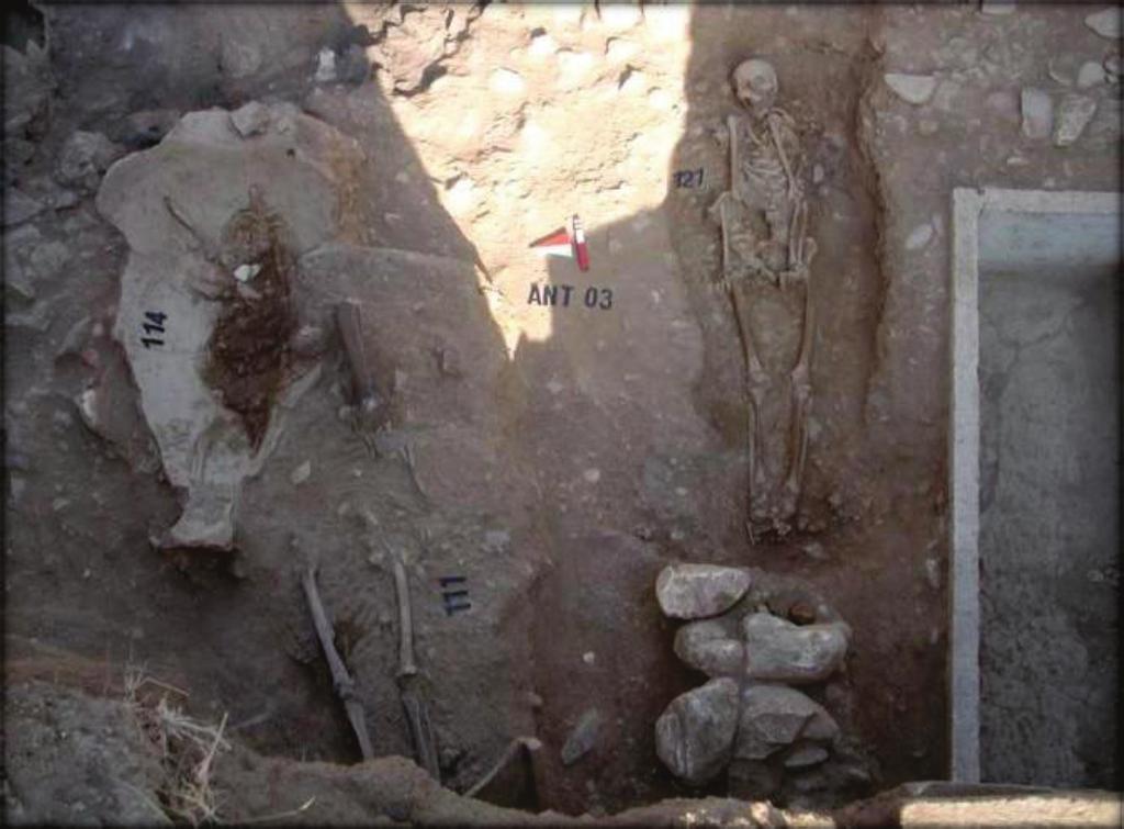 11) 121 Numaralı Mezar Açılış Tarihi: 01.09.2003 Plan Kare: 12-D Üst Seviye: 3.77 m. Alt Seviye: 3.65 m.