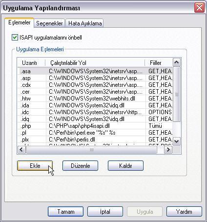 Php Kurulumu (IIS) Karşınıza gelecek olan