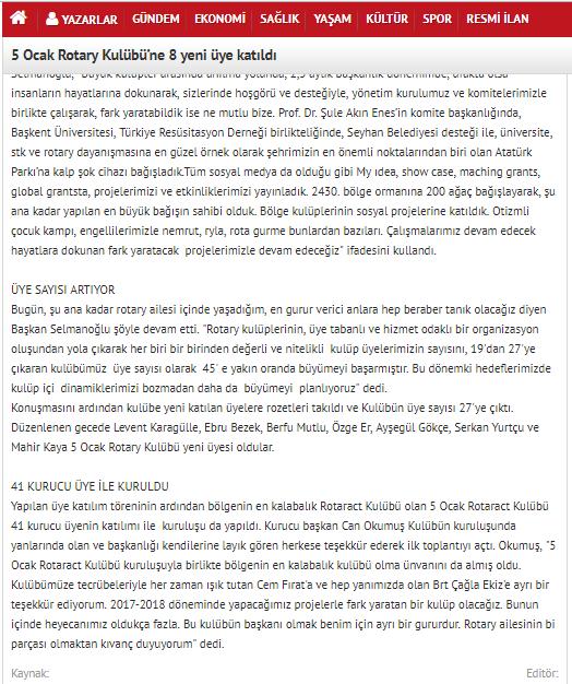 bölge Dönem Guvernörü Serdar Ünlü, Her dönem gerçekleştirdiğimiz guvernör ziyaretlerinden birisini Adana ya gerçekleştirmiş bulunuyoruz.