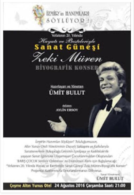 24 Ağustos Çarşamba gecesi üyelerimizden Melek Güsar, Aynur Taner ve Nurhan Erhan'ın da aralarında olduğu İzmir 'in Hanımları