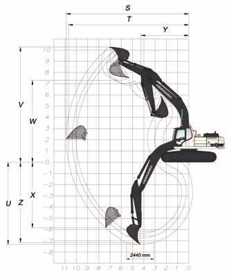 ÖLÇÜLER HMK 300LC GENEL ÖLÇÜLER Bom Ölçüsü 6.280 mm Arm Ölçüsü 2.100 mm *2.500 mm 3.070 mm A - Toplam Uzunluk 10.860 mm 10.810 mm 10.730 mm B - Bom Yüksekliği 3.550 mm 3.470 mm 3.