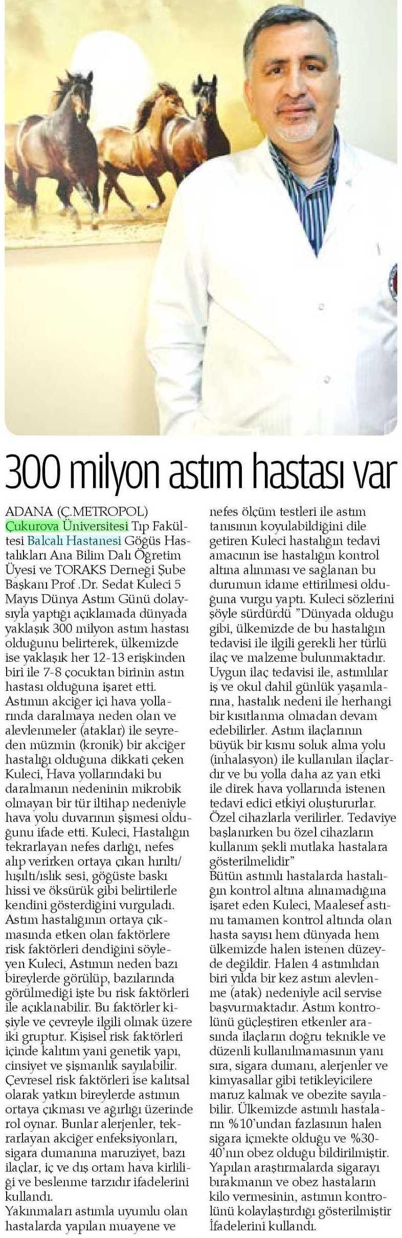 300 MILYON ASTIM HASTASI VAR Yayın Adı : Adana