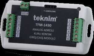 TFM-1430 KURU KONTAK GİRİŞ/ ÇIKIŞ MODÜLÜ (TEK GİRİŞ, PARALEL 2 ÇIKIŞ) KONVANSİYONEL ÜRÜNLER TFM-1430 modülü, TFM-1010 ve