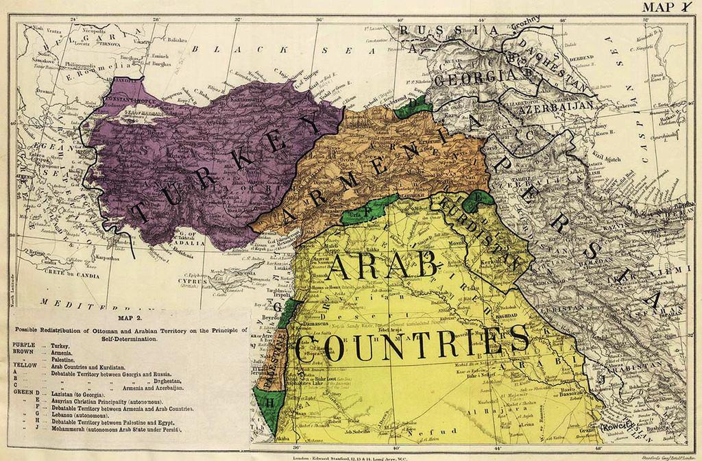 BD EYLÜL 2017 1916 Sykes Picot paylaşım haritası. kurulması için gereken her şeyin yapılmasını buyurmuştu.