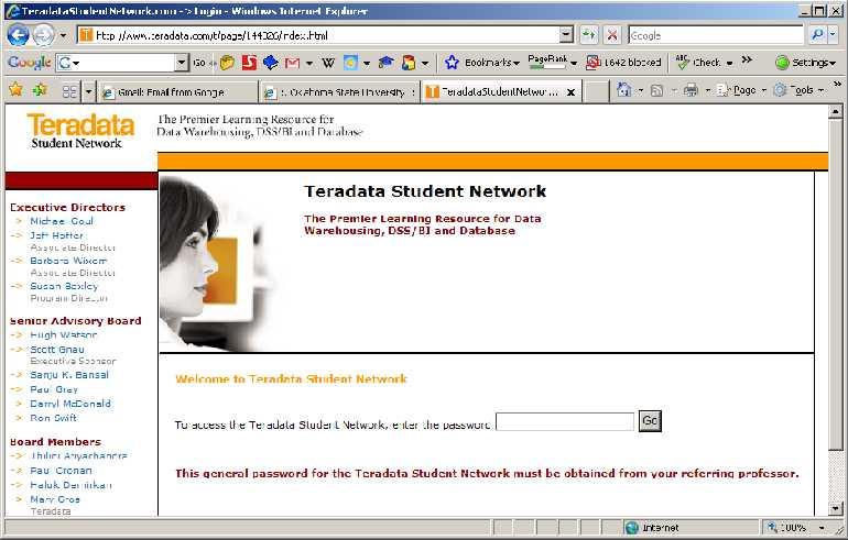 Ücretsiz VA Portalı www.teradatastudentnetwork.