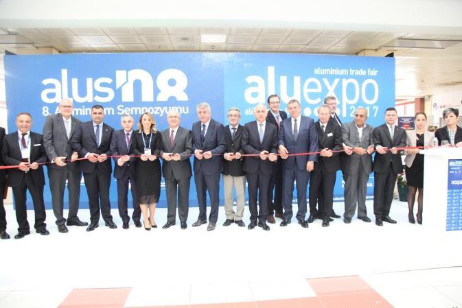 Fuarın açılışı nedeniyle düzenlenen törende, sırasıyla, İbrahim ANIL (Hannover Messe Ankiros Fuarcılık A.Ş. Genel Müdürü),Wolfgang LENARZ (Deutsche Messe AG Başkan Yardımcısı), Göksal GÜNGÖR (8.