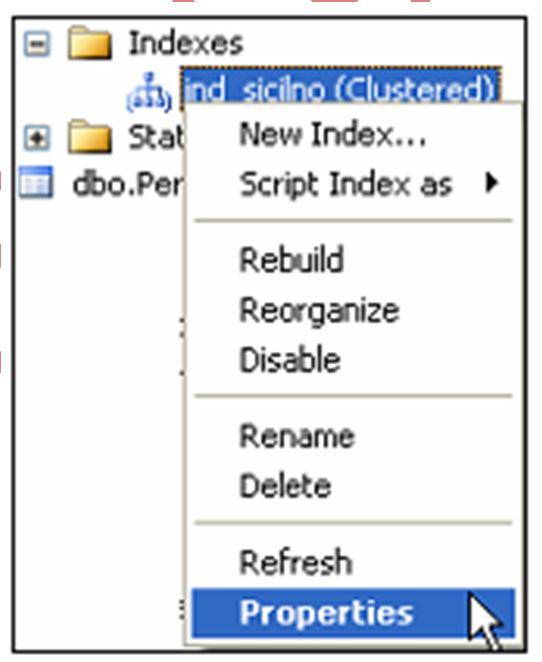 Primary Key Constraint SQL Server ca Unique indeks olarak Unique Constraint de nonclustered unique indeks olarak belirlenir.