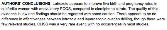 Franik et al 2014 Cochrane AI ile OI; açıklanamayan inferflite olgularında,