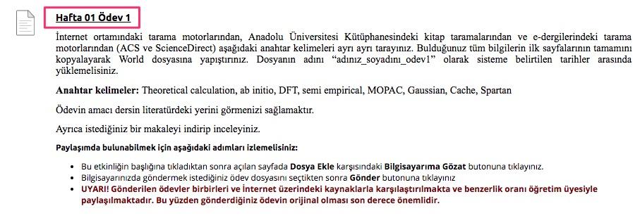 Katılınız Bu alanda haftalık olarak gerçekleştirilecek canlı ders gün ve saati ile bu oturumlara nasıl katılacağınız ile ilgili bilgiler yer almaktadır.