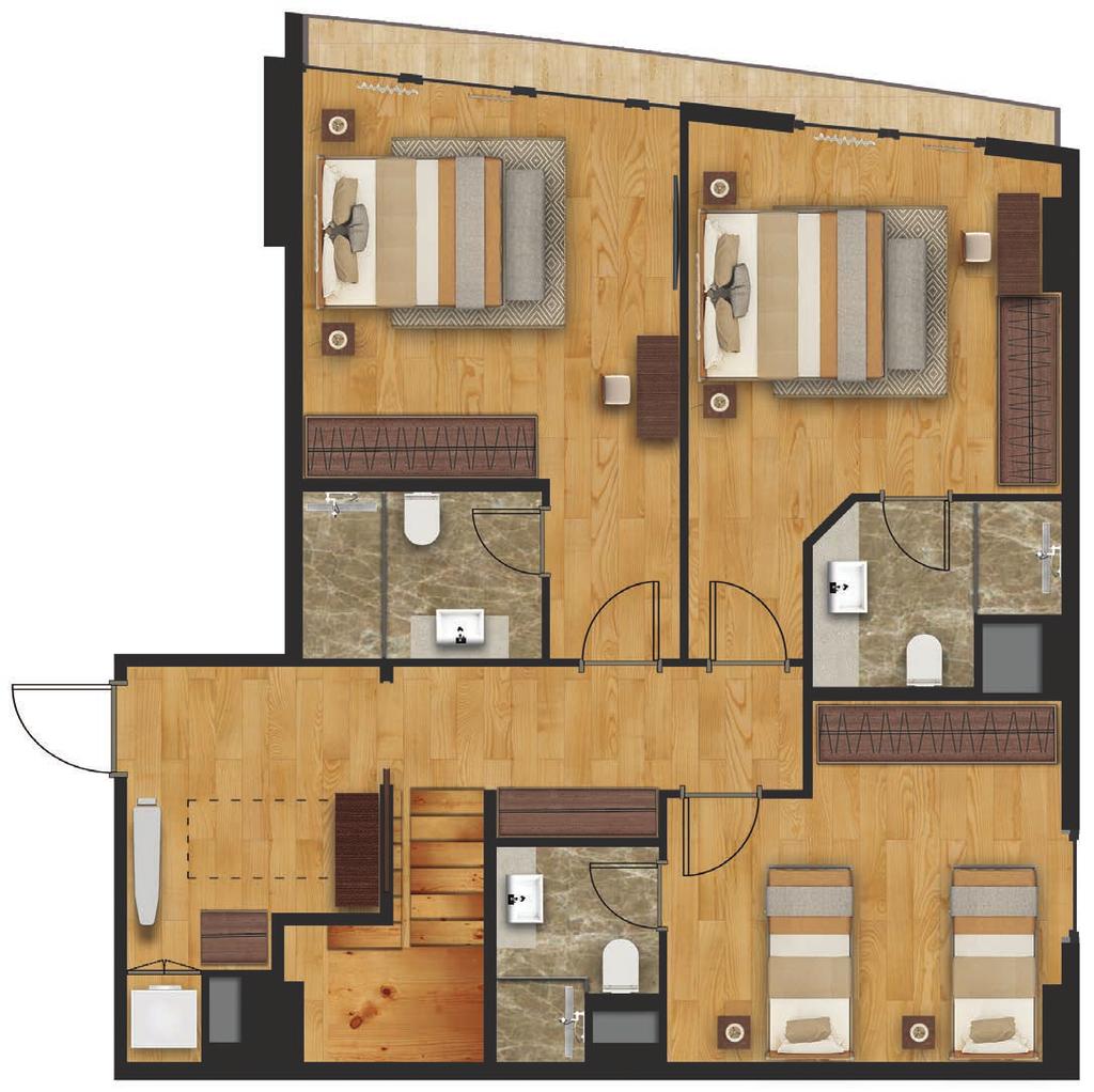 17,00 m 2 BALKON 4,10 m 2 HOL 6,00 m 2 ÜST KAT MERDİVEN 5,10 m 2 ALT KAT MERDİVEN 3,80 m 2 ÜTÜ