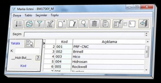 OEM Kodu, Seri No, Menşei girilir. Garanti varsa geçerli tarihler belirtilir.