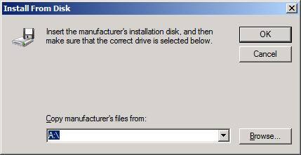 INF dosyasının iki sürümü mevcuttur: Windows 2000, Windows XP, Windows Server 2003 ve Windows Vista için 32-bitlik sürümü ve Windows XP Professional x64, Windows