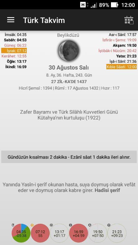 D Bu uygulamamız, Google Play markette, Türkiye Takvimi, turktakvim şeklinde yazılıp, aratılarak bütün