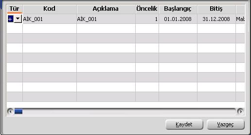 Satınalma Koşulları Alış işlemlerinde fiş satırı ve fiş geneli için geçerli olacak indirim ve masraflar tanımlanır ve topluca uygulanır.