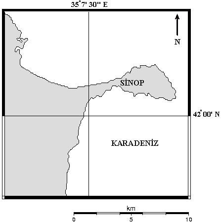 Mono ve Multifilament Solungaç Ağlarının Farklı Hava Şartlarındaki Av Verimlerinin Karşılaştırılması Şekil 1. Araştırmanın yapıldığı bölge Şekil 2.