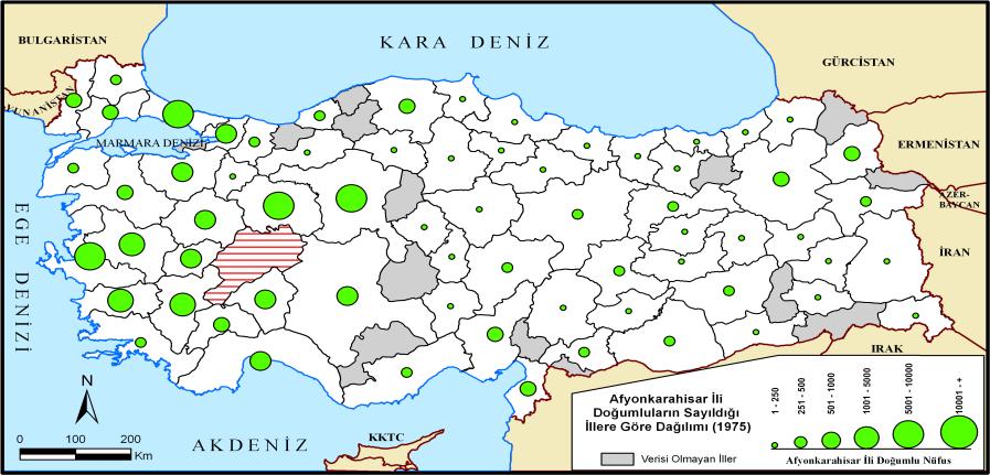 batısına göç verdiğini göstermektedir. Şekil 2.