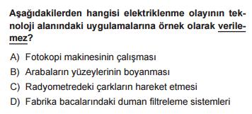 1. Elektriklenmeyi, teknolojideki ve bazı doğa olaylarındaki uygulamalarını