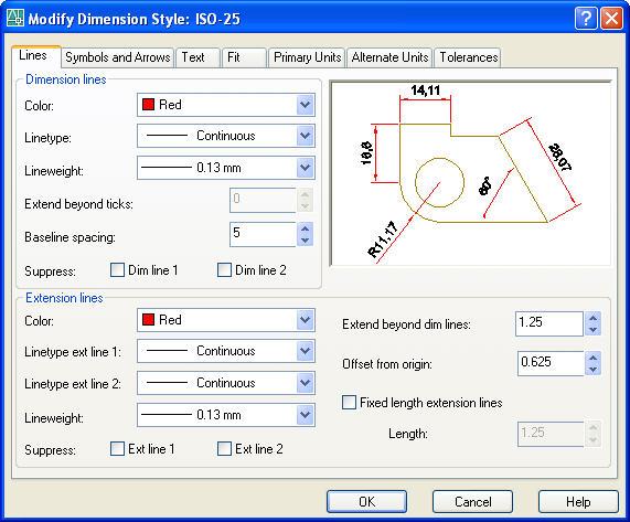 New: Text Formating ile ölçü yeniden biçimlendirilebilir. Ölçü değeri olarak istenilen bir değer girilebilir. Rotate: Yazılar istenilen açıda döndürülebilir.