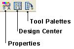 PROPERTIES, DESIGN CENTER VE TOOL PALETTES İLE ÇALIŞMA Bu üç araç çubuğu işimize en çok yarayan ve çok kullanışlı araç çubuklarıdır.