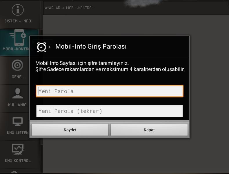 Bu ekrana girişte giriş parolası sorulacaktır. ġekil 18.