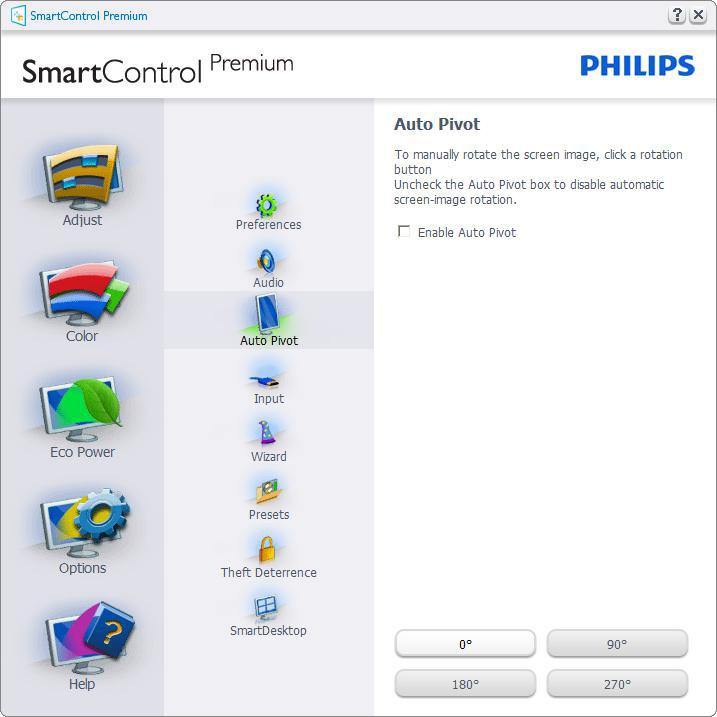 3. Görüntü Optimizasyonu Preset (Önayar Seç) seçenekleri için SmartControl Premium u ve masaüstünde sağ tıklama ile ulaşılan bağlam menüsünde Tune Display (İnce Ayar Ekranını) gösterir.