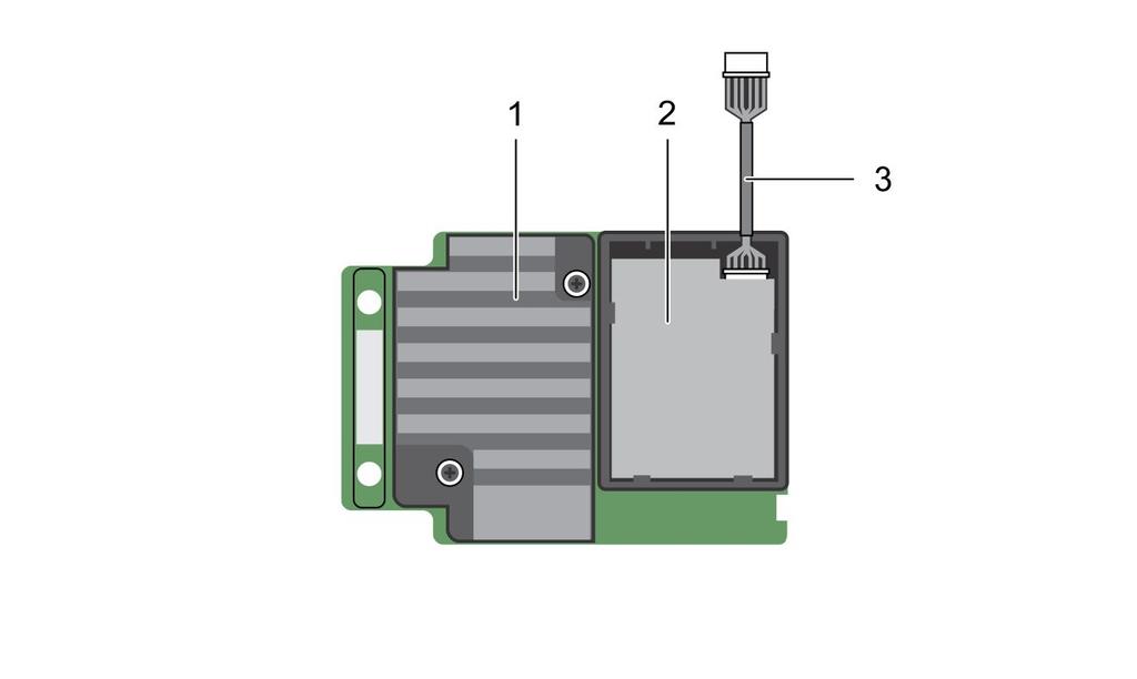 Dahili depolama için Adaptör (düşük profil ve tam yükseklik) ve Mini Tek Yongalı form faktörü mevcuttur. Rakam 1.