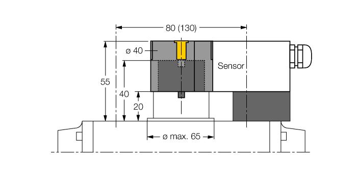 30 mm BTS-DSU35-Z02 6900230 Büyük döner aktüatörler için montaj kiti çift sensörü: Ø disk ve tutucu halka maks.