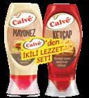 Calve Ketçap Tatlı 400 gr Mayonez 350 gr Bizim