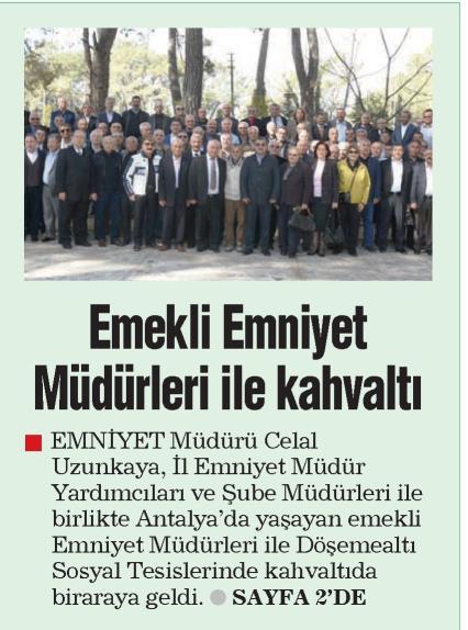 AKDENİZ'DE YENİ Tarih : 22.3.