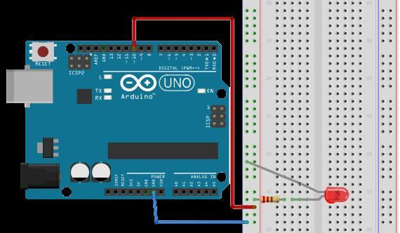 Breadboard Üzerindeki Led i Yakıp Söndürme