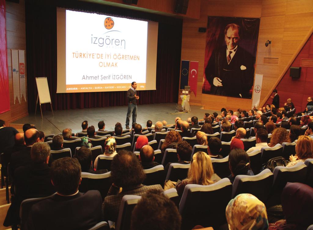 Mesleki Eğitimle Büyüyoruz Proje Bülteni 4 Ahmet Şerif İZGÖREN den Öğretmenlerimize Seminer: İyi Öğretmen Olmak Projemiz kapsamında öğretmenlerimize yönelik mesleki yeterliliklerin geliştirilmesine