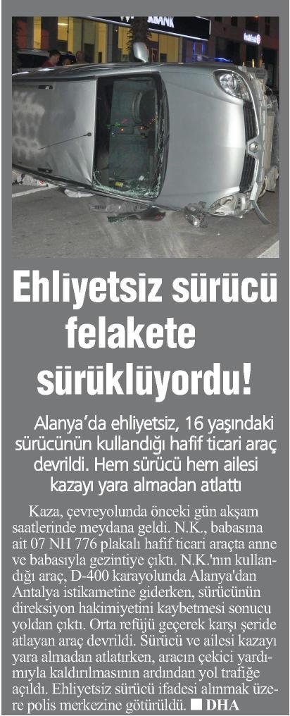 ANTALYA Tarih : 04.11.