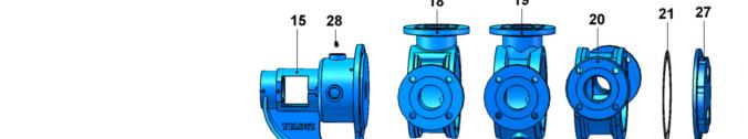 BİLEZİK RING 20 ARA GÖVDE (80 ) CASING (80 ) 5 AYAR SOMUNU ADJUSTING NUT 2 2 KAPAK CONTASI HEAD GASKET 6 KEÇE ø40xø62x0 LIP SEAL ø40xø62x0 2 22 ÇEVRE DİŞLİ ROTOR 7 RULMAN (3207) BEARING (3207) 23