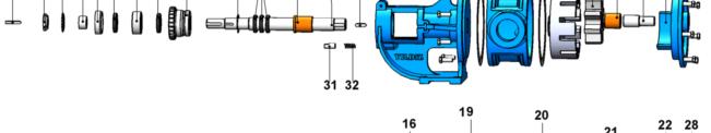 YEDEK PARÇA LİSTESİ TAMBURLU, KEÇELİ VE CEKETLİ KÖR KAPAKLI/ SPARE PART LIST FOR PUMP WHICH WITH PULLEY, LIP SEALS AND JACKET BLIND COVER KAPLİN KAMA 8x7x50 AB COTTER 8x7x50 AB 7 KONSOL CONTASI