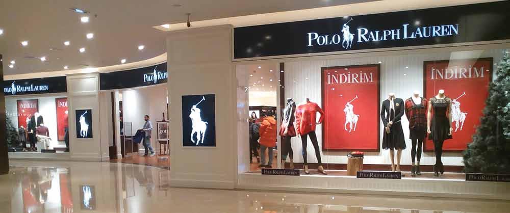 RALPH LAUREN MAĞAZASI Optimum AVM - Yenisahra / İstanbul POSCO ASSAN TST YÖNETİM OFİSİ Zorlu Center -