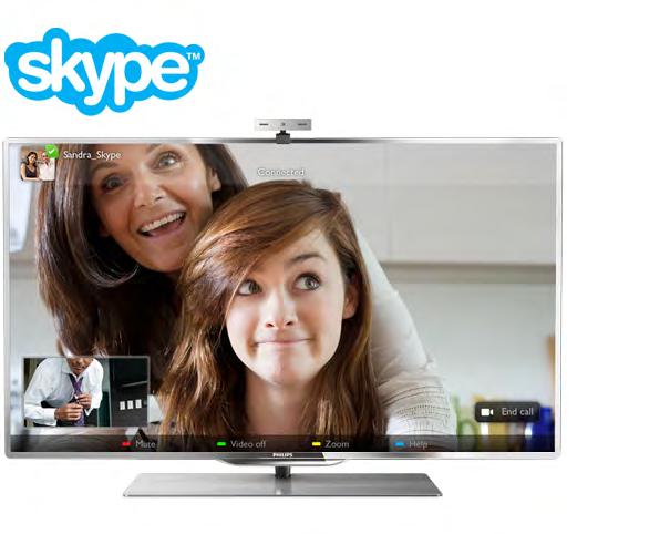 6 Skype 6.1 Skype nedir? Skype ile TV'nizden ücretsiz olarak görüntülü arama yapabilirsiniz. Dünyanın herhangi bir yerindeki arkada!larınızı arayabilir ve görebilirsiniz. Arkada!