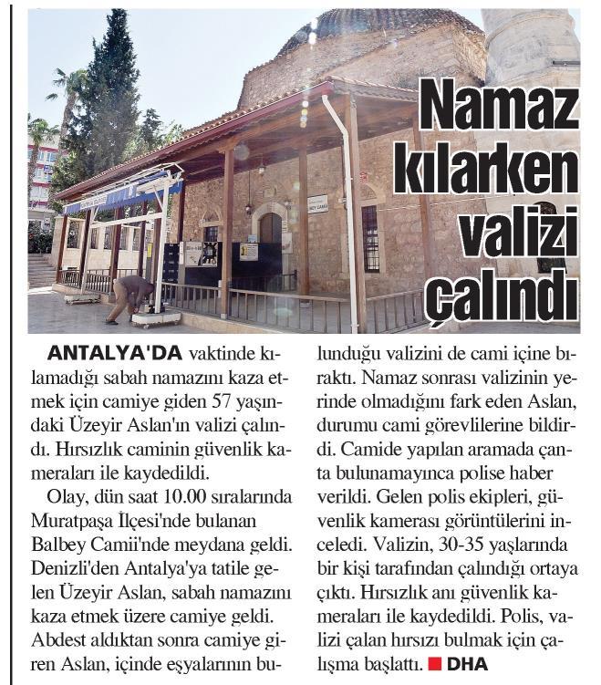 HÜRSES ANTALYA Tarih : 26.