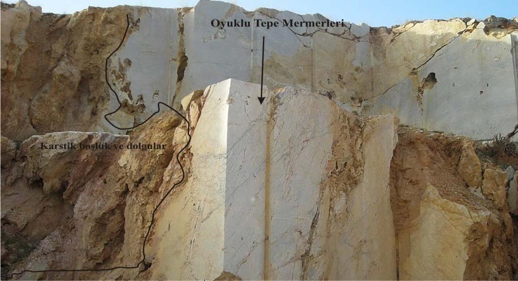 Yaş Fosil içermeyen birim, Bayramgazi Metamorfitleri ile aynı yaştadır. Oyuklu Tepe mermerleri inceleme alanında yapılan bütün sondajlardaki yapılan tanımlamalarda rezervuar kayayı oluşturmuştur.