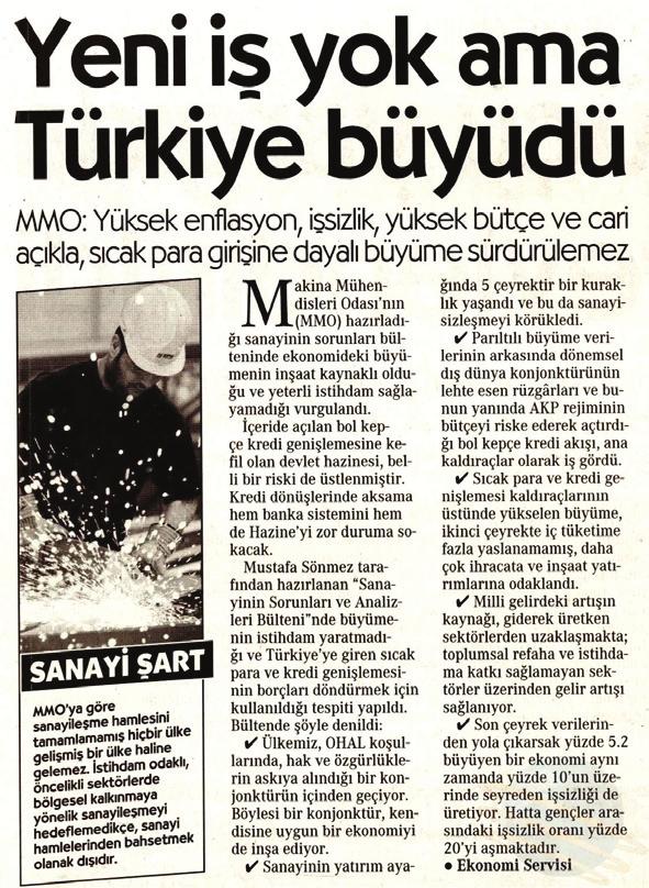 direneceğiz, Cumhuriyet Gazetesinde Biz kendimizi denetliyoruz, Evrensel Gazetesinde Saldırılar, ranta karşı çıktığımız için Aydınlık