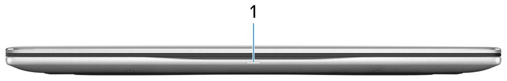 GUID-1830ED76-0D0D-4DCE-8DEE-EC5C633533F2 Görünümler Ön GUID-8BC3E7EF-5E69-4AF3-9BAF-88714FD92703 1 Güç ve pil durumu ışığı/sabit sürücü etkinlik ışığı Pil şarj durumu ya da sabit sürücü etkinliğini