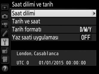 5 Saat pili yuvasını kapatın. Saat pili yuvası kapağını, klik sesiyle yerine oturana kadar ana pil yuvasının arka kısmına doğru kaydırın. 6 Ana pili değiştirin. EN-EL18b yı yeniden takın.