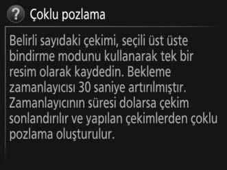 Fotoğraf Makinesi Menülerinin Kullanılması Menü Kontrolleri Çoklu seçici ve J düğmesi menülerde gezinmek amacıyla kullanılır.