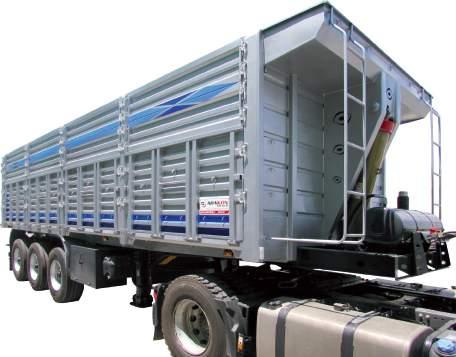 Kapaklı Damper Treyler / Covered Damper Trailer BUCKET Taban sacı Hardox, kapaklar,