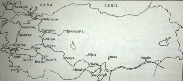 Almanya; Trakya, İç Anadolu ve Mezopotamya'da etki alanları oluşturdu.