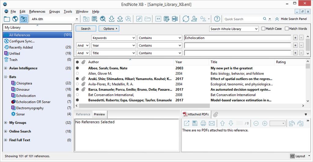 ResearchSoftware.com 121 5.11.1 EndNote File Menüsünden Yazdırma Bağımsız bibliyografyada, doğrudan EndNote sonuçlarında listelenen referanslar yazdırılabilir.