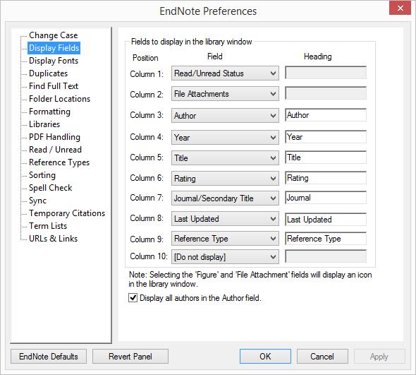 ResearchSoftware.com 153 Kolonların sayısı (maximum 10) Alan adı yerine [Do not display] seçilirse dokuz alandan azı gösterilebilir. Field ve Heading değerlerinin gösterimi.