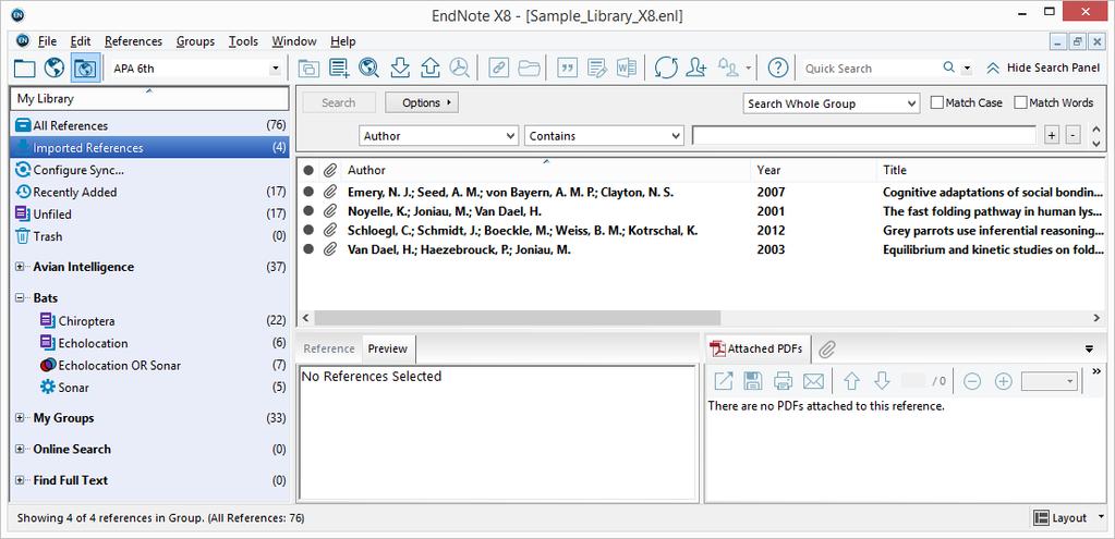 ResearchSoftware.com 75 4. Tamam butonuna basın. Import Folder ekranına geri dönülecektir. 5.