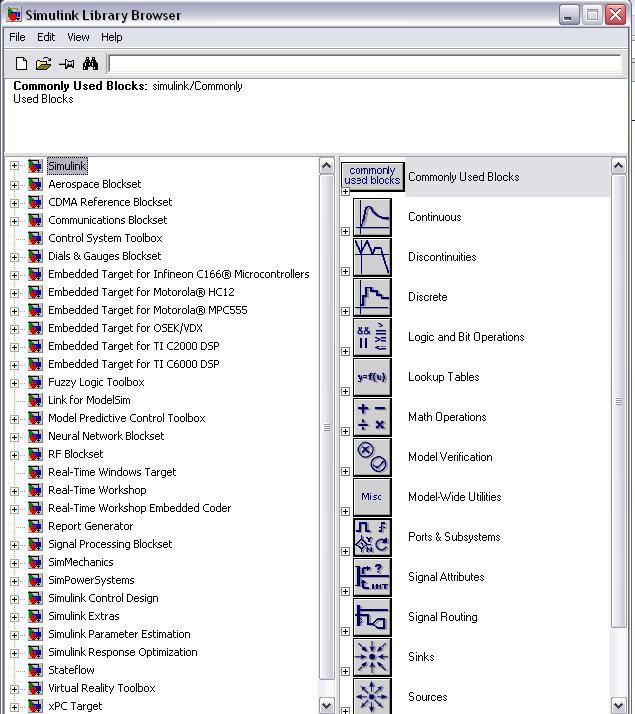 44 Bloklar Bloklar, Simulink in nasıl simule edileceğini bildiği temel dinamik sistemleri temsil eder. Simulink Blokları, programlama dillerinde kullanılan fonksiyonlara benzemektedir.