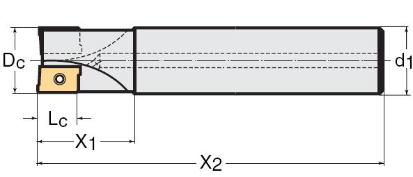 5'te verilen mekanik sıkma tipli F2330.T22.025.Z03.01kodlu takım tutucu ile F4042.Z25.025.Z03.1101kodlu takım tutucu ile bağlanmıştır.