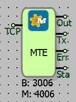 9.2 MODBUS TCP EFENDİ 9.2.1 Bağlantılar Out: Blok çıkışı Tx: Gönderilen istek sayısı TCP: Blok girişi Err: Gönderilen isteklerdeki hata sayısı Sta: Son çalıştırılan istek başarılımı 9.2.2 Bağlantı Açıklamaları TCP: Blok girişi Haberleşme portunun bağlanacağı blok giriş bağlantısıdır.